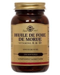 SOLGAR HUILE FOIE MORUE NORVEGE CAPSULE MOLLE 250