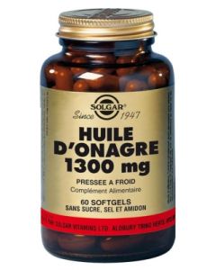 SOLGAR HUILE ONAGRE 1300MG CAPSULE MOLLE 60