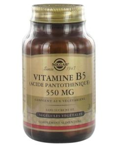 SOLGAR VITAMINE B 5 550MG GELULE VEGETALE 50
