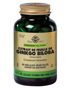 SOLGAR SFP GINKGO BILOBA GELULE VEGETALE 60