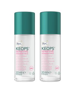 RoC Keops Déodorant Roll On 48h Peaux Sensibles Lot de 2 x 30ml