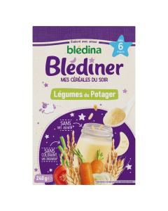 BLEDINA BLEDINER CEREALES Légumes du Potager 240G dès 6 mois