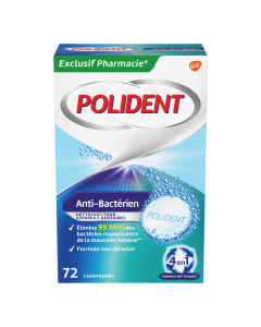 POLIDENT ANTIBACTERIEN X72