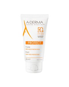 A-Derma - Protect - Fluide solaire visage très haute protection SPF50+ 40 ml