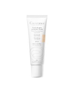 Eau Thermale Avène - Couvrance - Fond de teint correcteur unifiant fluide Porcelaine N°1.0 - peaux très claires 30 ml