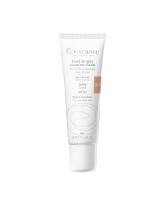 Eau Thermale Avène - Couvrance - Fond de teint correcteur unifiant fluide Sable N°3.0 - peaux claires à dorées 30 ml