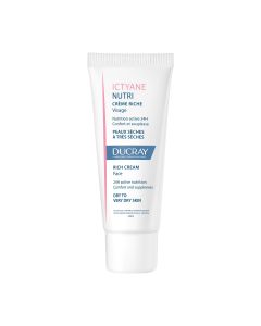 Ducray - Ictyane nutri - Crème jour riche nutritive visage 40 ml