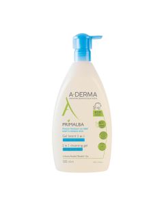 A-Derma - Primalba - Gel lavant douceur bébé 2 en1 corps et cheveux 750 ml