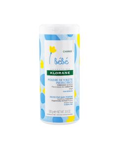 Klorane - Bébé - Poudre de toilette protectrice au Calendula apaisant - Peau normale 100 g