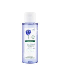 Klorane Eau micellaire démaquillante - Visage-Yeux-Lèvres - au Bleuet BIO 100 ml