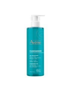 Eau Thermale Avène - Cleanance - Gel nettoyant purifiant matifiant - peaux mixte, grasse à imperfections ou à tendance acneique 400 ml