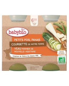 Petits pois Panais Courgette de notre Ferme Veau fermier de Nouvel Bio