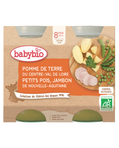 Pomme de terre du Centre-Val de Loire Petits pois Jambon de Nouvel Bio