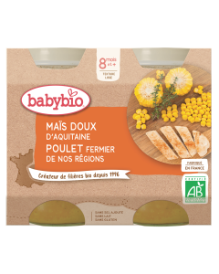 Maïs doux d'Aquitaine Poulet fermier du Poitou Bio