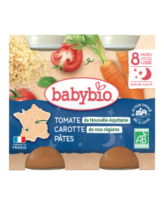 Compotée de Carotte des Landes Tomate de Nouvelle-Aquitaine Pâtes Bio