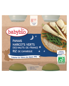 Panais Haricots verts des Hauts-de-France Riz de Camargue Bio