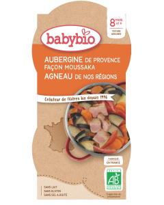 Aubergine de Provence façon Moussaka Agneau de nos Régions Bio