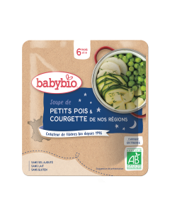 Soupe de Petits pois Courgette de nos Régions Bio