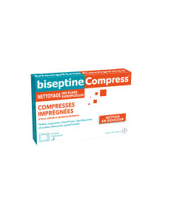 BiseptineCompress x8 compresses imprégnées