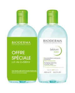 SEBIUM H2O - lot de 2x500ml