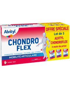 Alvityl - Chondroflex - 5 éléments essentiels - Mobilité articulaire - Dès 18 ans - 90 jours de prise renouvelable