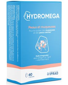 HYDROMEGA PEAUX ET MUQUEUSES BOITE DE 60 CAPSULES VEGETALES