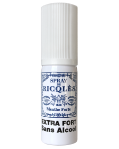 RICQLES SPRAY SANS ALCOOL, SANS SUCRES - Atomiseur de poche 15ml