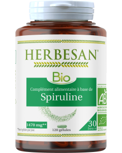 HERBESAN SPIRULINE BIO - 120 gélules