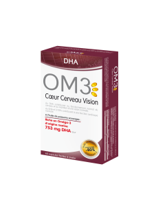 OM3 DHA Cœur Cerveau Vision - 60 capsules