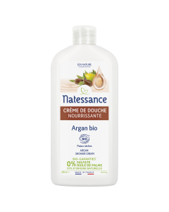 NATESSANCE / GEL DOUCHE ARGAN FLEURS D'ORANGER BIO SANS SULFATES 500ML