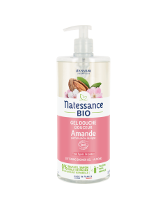 NATESSANCE / GEL DOUCHE AMANDE BIO SANS SULFATES 1L