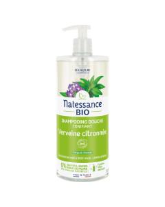 NATESSANCE / SHAMPOOING DOUCHE VERVEINE CITRONNEE BIO SANS SULFATES 1L