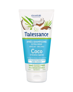 APRES-SHAMPOOING EXTRA DOUX COCO ET KERATINE VEGETALE 150ML NATESSANCE