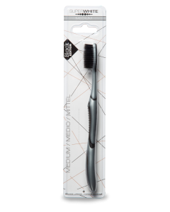 SUPERWHITE BROSSE A DENTS BLACK MEDIUM