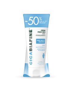 CICABIAFINE DUO CREME PIEDS SECS ANTI-FENDILLEMENTS 2x75ML (-50% sur le 2nd)