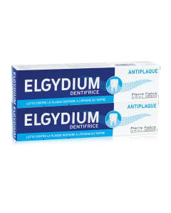 Pierre Fabre Oral Care - Elgydium - Dentifrice Anti-plaque - Offre spéciale duo 2X75ml