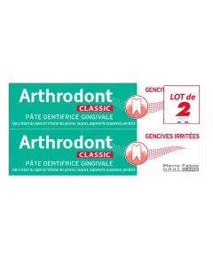 Pierre Fabre Oral Care - Arthrodont  - Classic  Pâte dentifrice gingivale Gencives sensibles - Offre spéciale duo 2X75ml