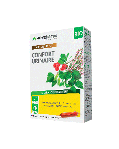 ARKOFLUIDES BIO Confort Urinaire Bruyère, Busserole, Bouleau, Ortie 20 amp. x 10 ml