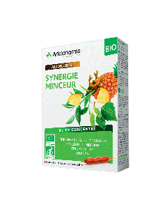 ARKOFLUIDES BIO Synergie Minceur Thé vierge, Fucus, Bouleau, Ananas 20 amp. x 10 ml