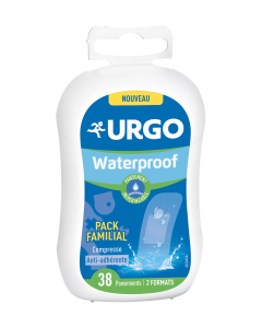 Urgo - Pansement Waterproof - Imperméable Compresse anti-adhérente - 2 formats - 20 pansements