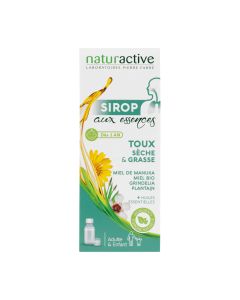 Naturactive - ORL - Sirop aux essences Toux sèche & Toux grasse - dispositif médical 120mL