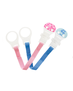 Attache-sucette ruban mixte