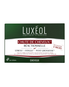 LUXÉOL CHUTE DE CHEVEUX RÉACTIONNELLE 3 MOIS 90 GÉLULES (GÉLULES)