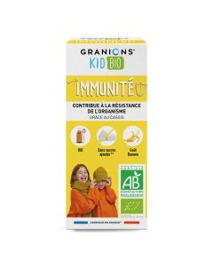 GRANIONS KID BIO IMMUNITE SIROP BANANE 125 ML