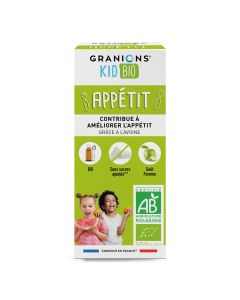 GRANIONS KID BIO APPETIT SIROP POMME - 125 ml