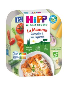 LA MAMMA CANNELLONI AUX LÉGUMES ASSIETTE 250G BIO - DÈS 15 MOIS