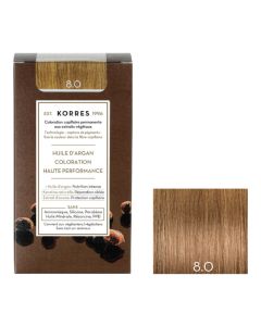 Coloration permanente huile d'argan, blond clair 8.0