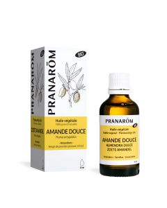 Pranarom - Amande Douce Bio - Huile Végétale - Adoucissante et Protectrice - 50 ml