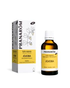 Pranarom - Jojoba BIO - Huile Végétale - Soin des Cheveux et Peau - 50 ml