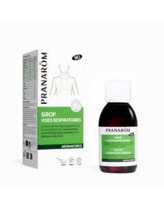 Pranarom - Aromaforce - Sirop Voies Respiratoires BIO - Compléments Alimentaires - Aux Huiles Essentielles - Eucalyptus Globulus Et Pin Sylvestre - Vegan - 150 ml